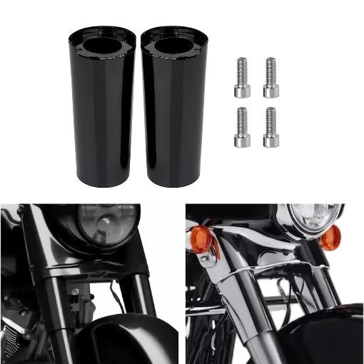 Motorcycle 2" Cowbells Fork Slider Tube Covers