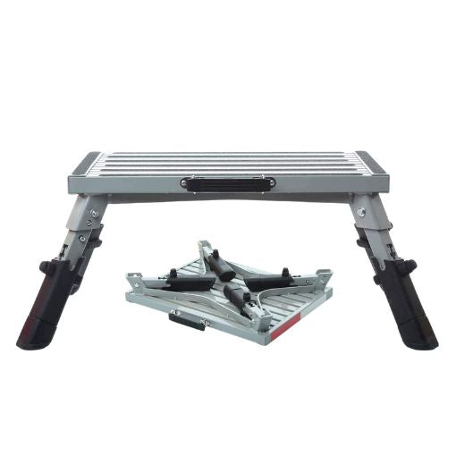Height Adjustable RV Step Wide Platform