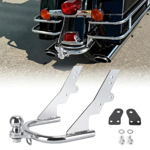 Bolt-On Motorcycle Trailer Hitch with Ball