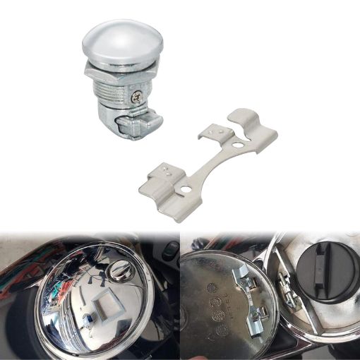 Motorcycle Push Button Fuel Door Latch Kit