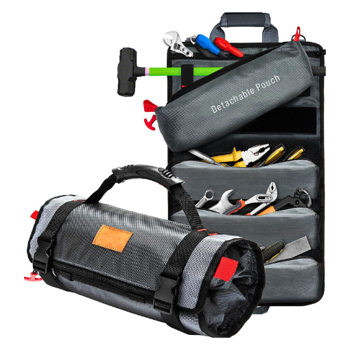 Durable Roll-Up Tool Bag Organizer