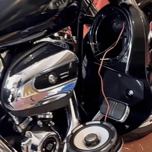 Motorcycle Lower Vented Leg Fairing With Speaker Pods