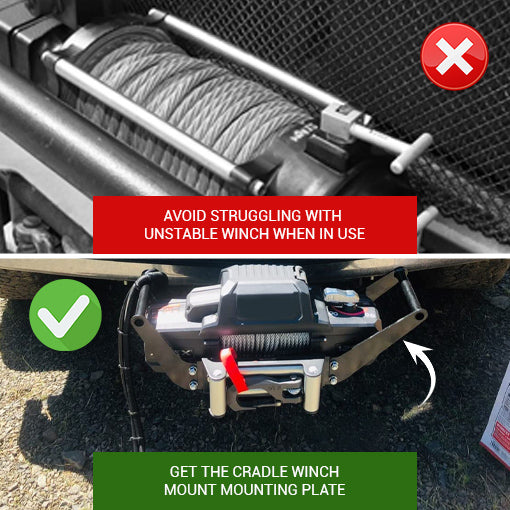 Cradle Winch Mount Mounting Plate