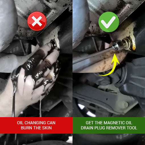 Magnetic Oil Drain Plug Remover Tool