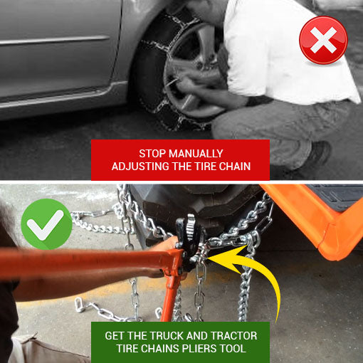 Truck and Tractor Tire Chains Pliers Tool