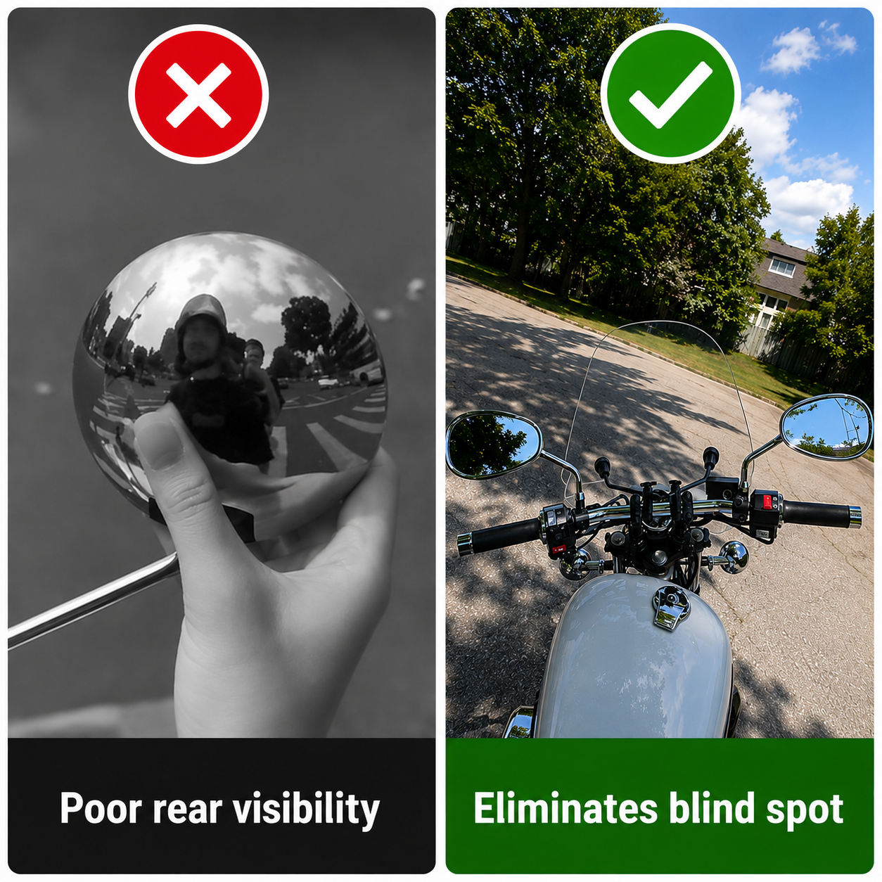 Motorcycle Side Mirror Stem Height Extender