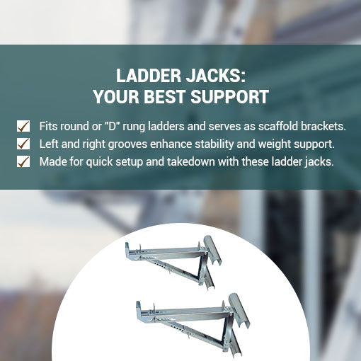 2-Rung Short Body Ladder Jacks