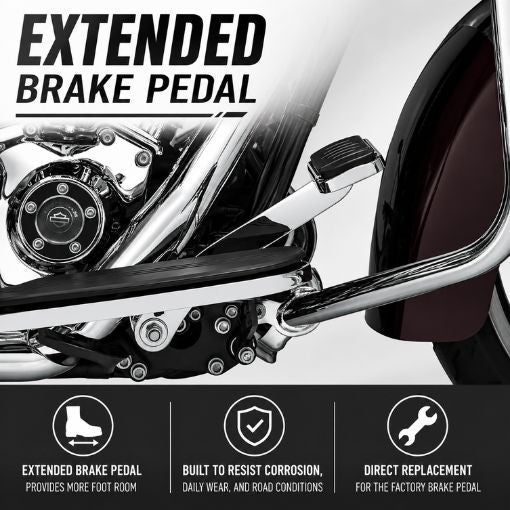 Motorcycle Extended Brake Pedals