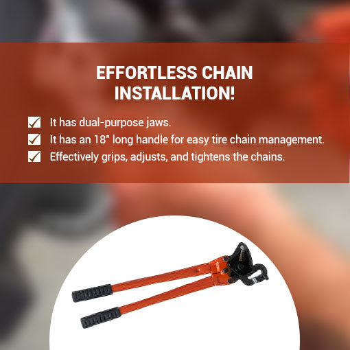 Truck and Tractor Tire Chains Pliers Tool