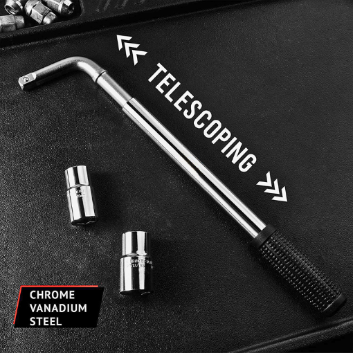 Heavy-Duty Extendable Lug Wrench