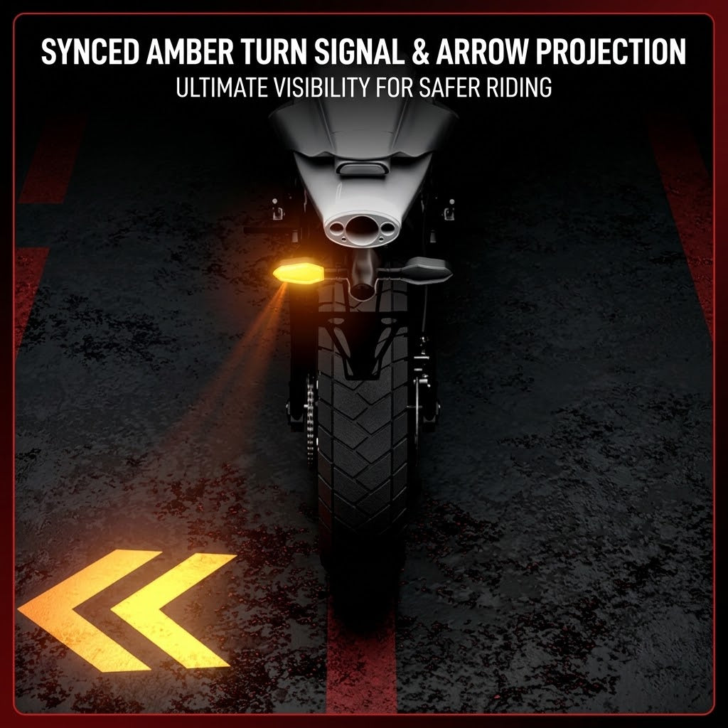 Motorcycle LED Turn Signal Lights Projectors