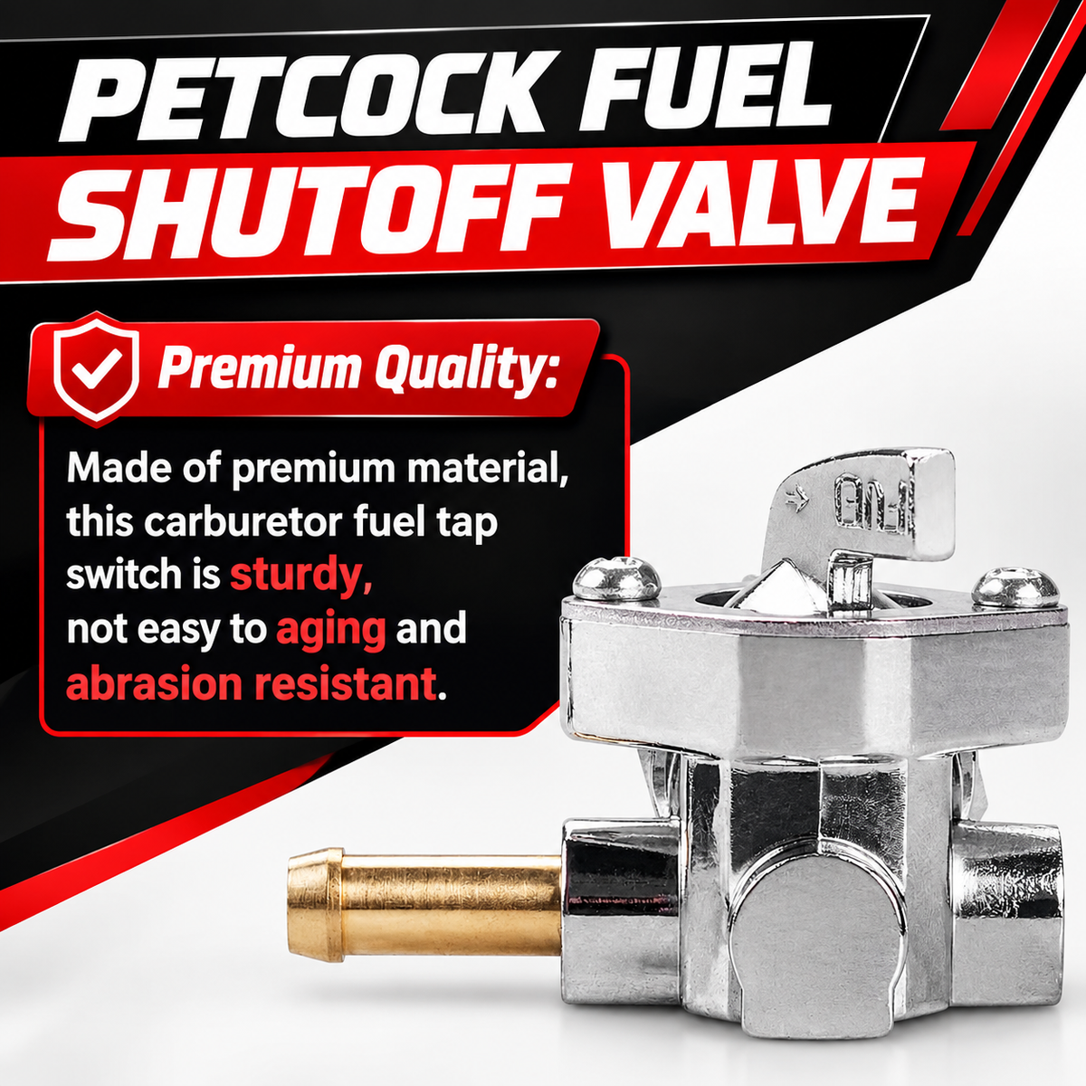 HD Motorcycle 22mm Petcock Fuel Valve Replacement