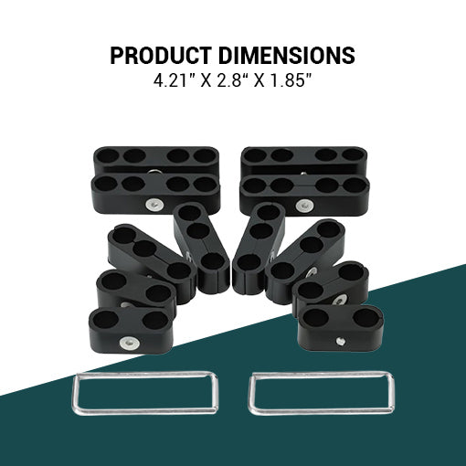 Spark Plug Wire Separators Aluminum Kit