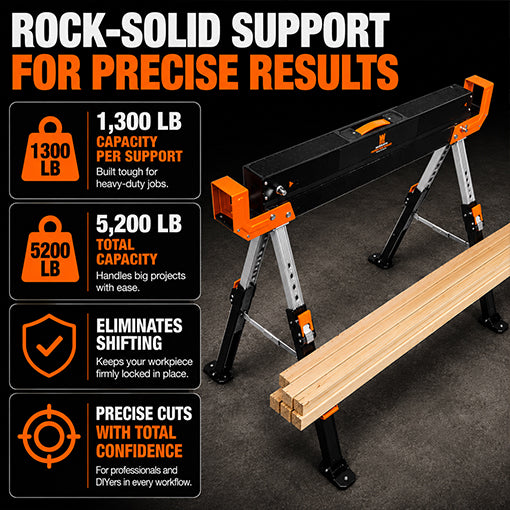4-Pack Portable Saw Horses