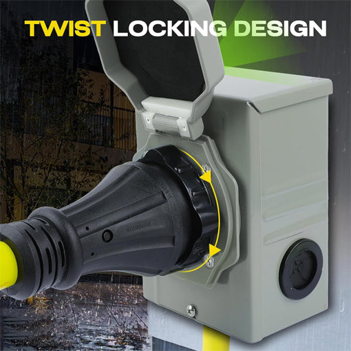 50 Amp Generator Power Inlet Box