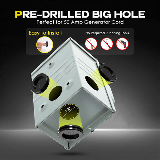 50 Amp Generator Power Inlet Box