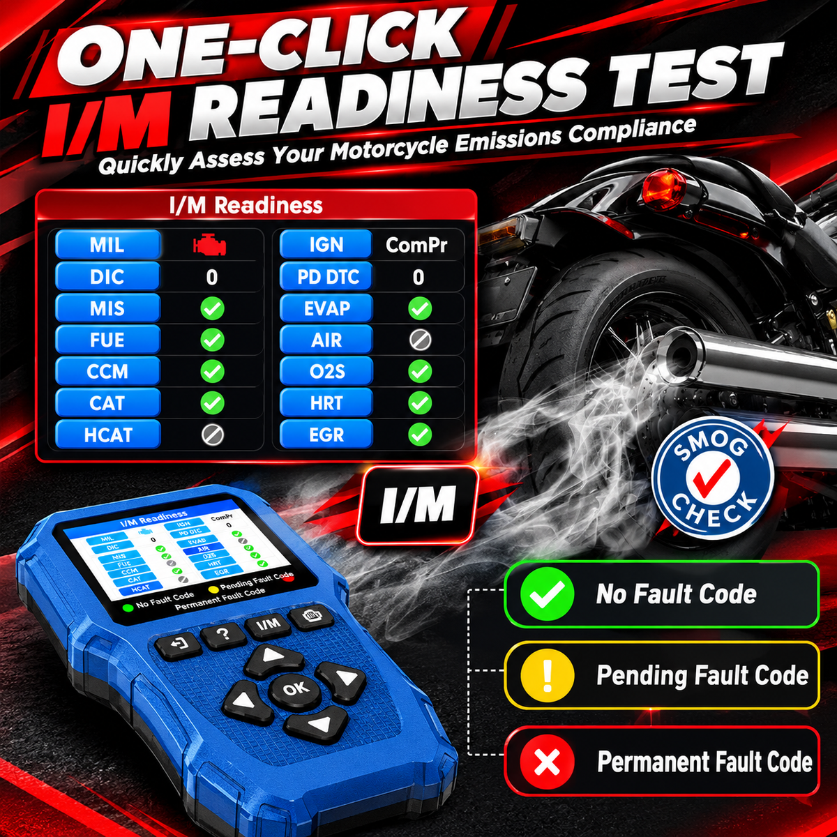 Motorcycle System Diagnostic Measurement Tool