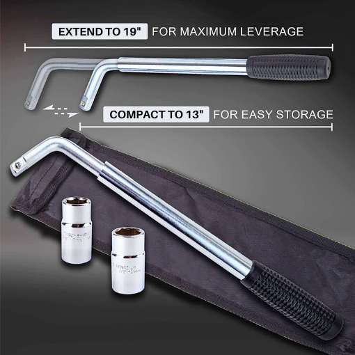 Heavy-Duty Extendable Lug Wrench