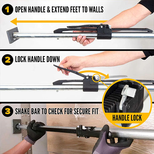 8-Pack Heavy Duty Adjustable Trailer Load Lock Bar