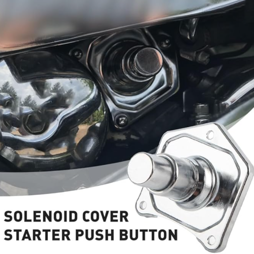 Motorcycle Solenoid Cover Push Starter Button Kit