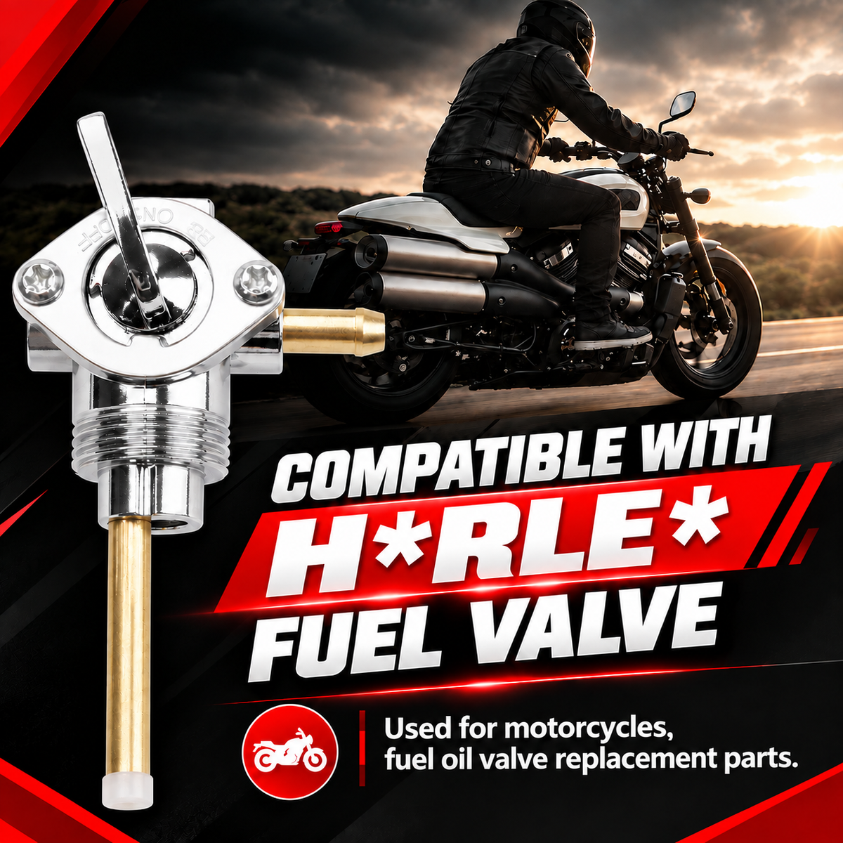 HD Motorcycle 22mm Petcock Fuel Valve Replacement