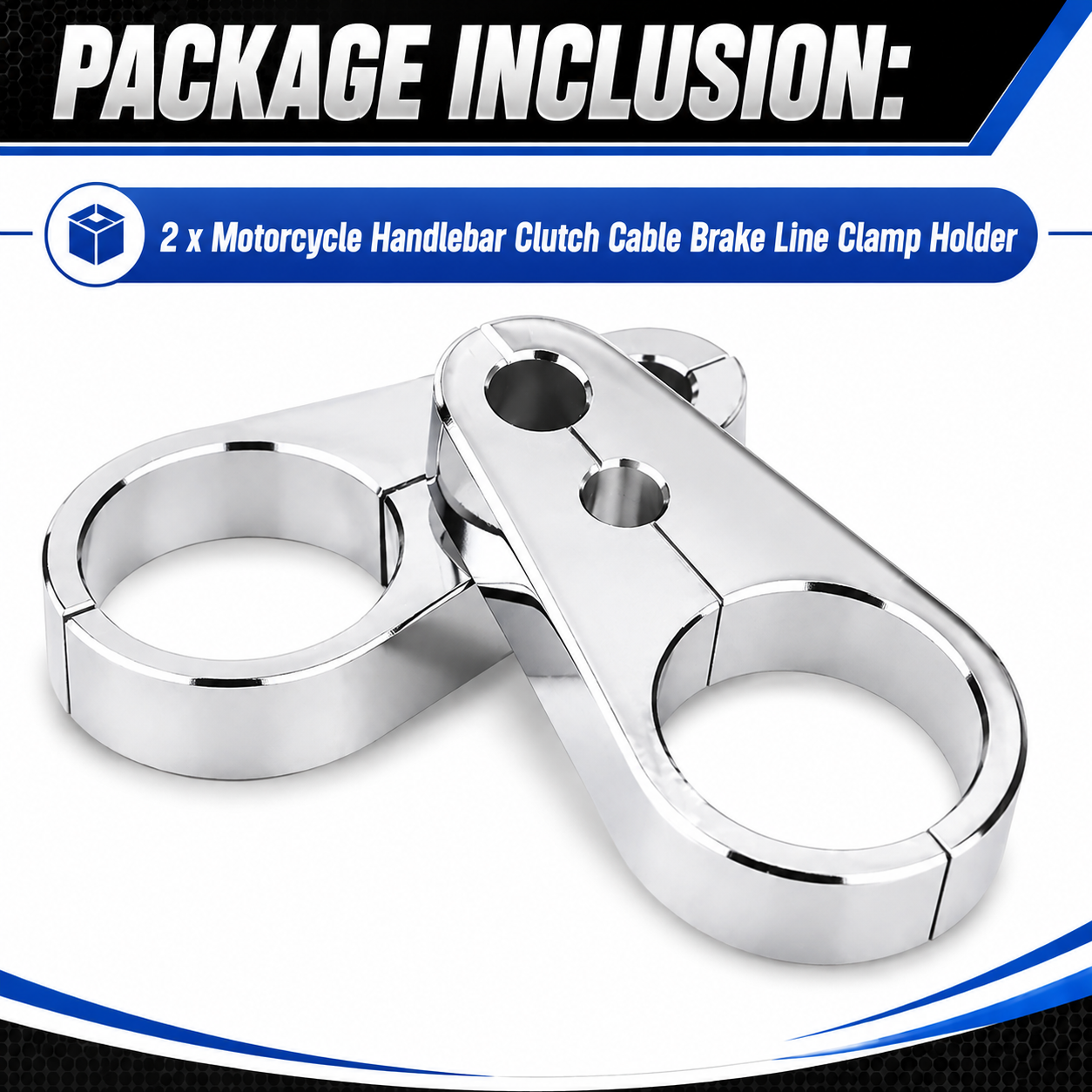 Motorcycle Handlebar Clutch Cable Brake Line Clamp Holder