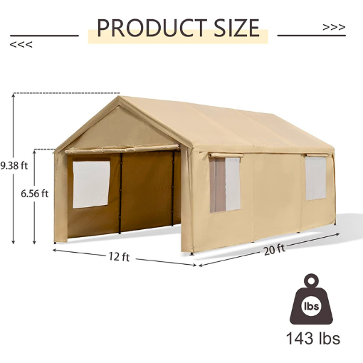Large Heavy-Duty Carport