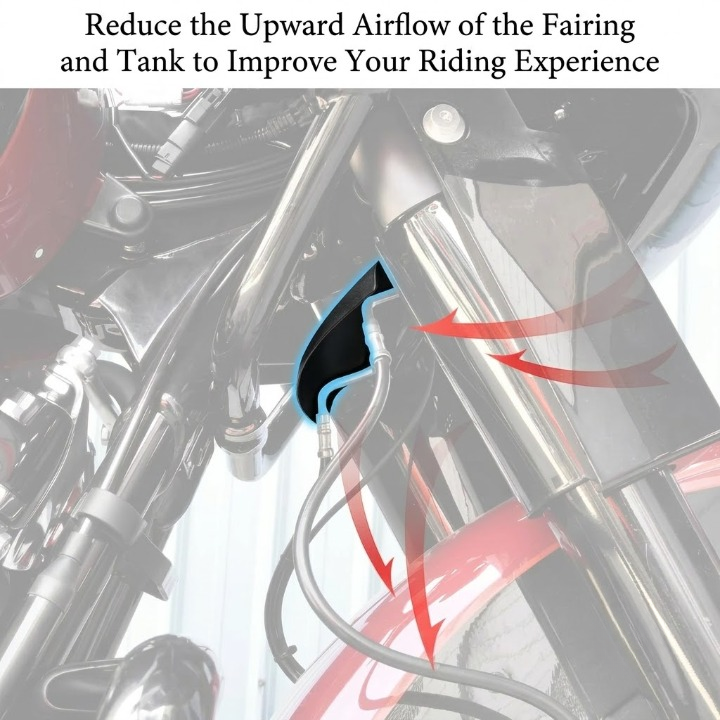 Motorcycle Lower Triple Tree Wind Deflector
