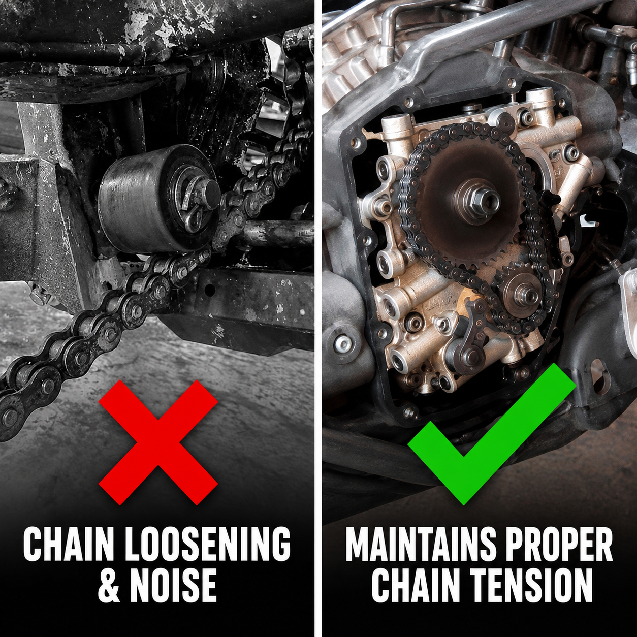Motorcycle Inner and Outer Cam Chain Tensioner Replacement Kit