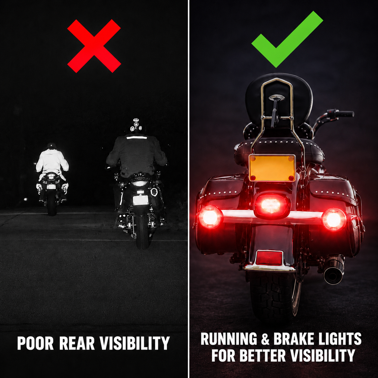 Plug-and-Play Motorcycle Lights Run/Brake/Turn Module