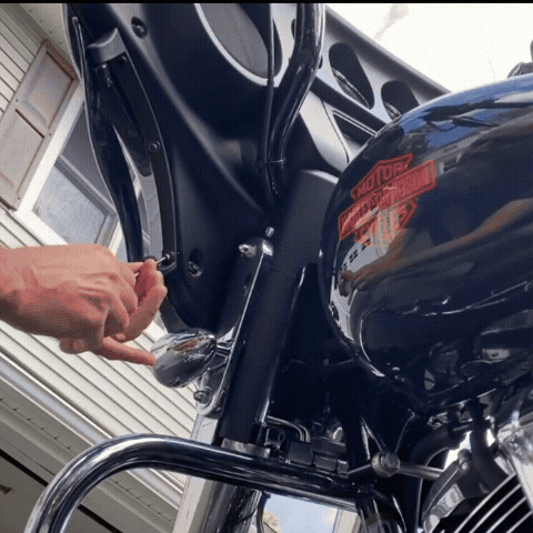 Motorcycle Side Wing 90-Degree Adjustable Wind Deflectors