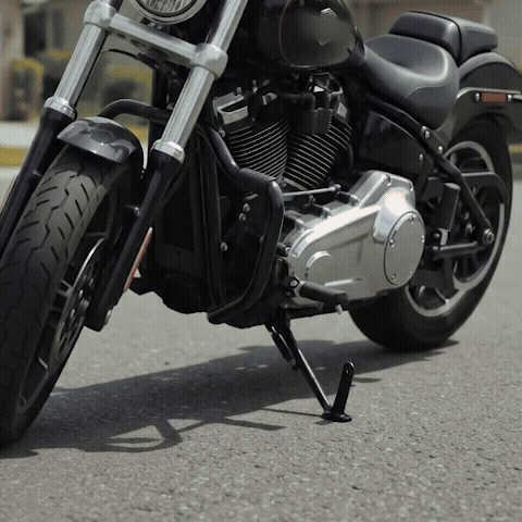 Motorcycle 1.0" Longer Extended Kickstand Bracket Kit