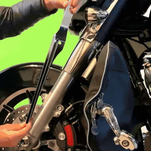 Bolt-On Motorcycle Front Fork Mount Wind Deflectors 1-Pair