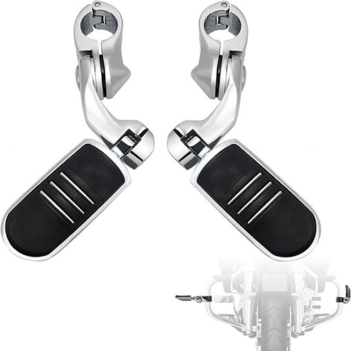 Motorcycle 1.25" Adjustable Highway Footpegs