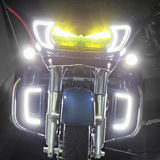 Motorcycle Headlight Vent Accent Turn Signal