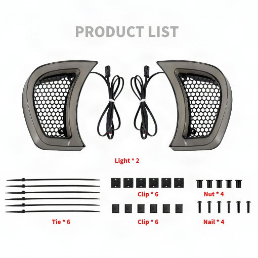 Motorcycle Headlight Vent Accent Turn Signal