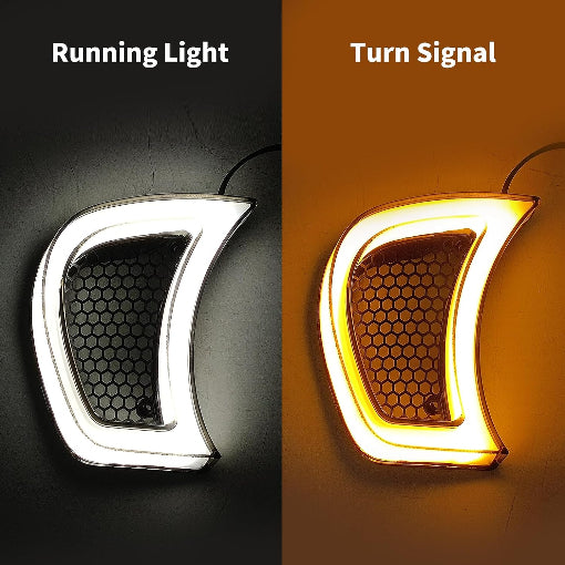 Motorcycle Headlight Vent Accent Turn Signal