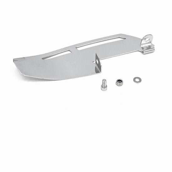 Bolt-On Motorcycle Right-side Rider Footboard Heel Guard