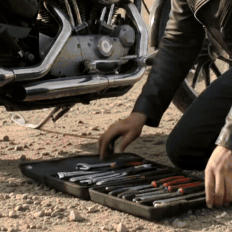 HD Compact Motorcycle Roadside Repair Tool Kit
