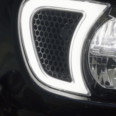 Motorcycle LED Headlight Vent Turn Signal For 2015-2024