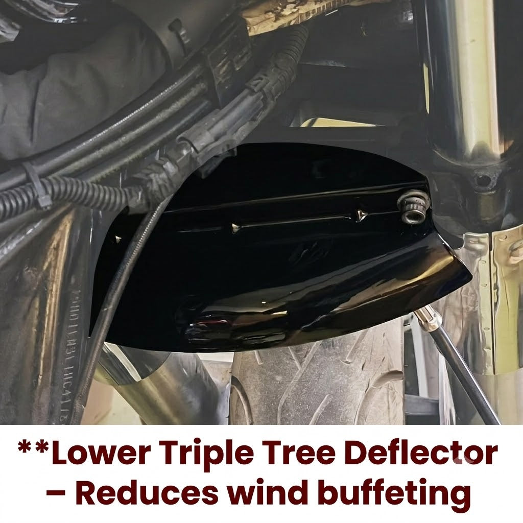 Motorcycle Bolt-on Lower Triple Tree Wind Deflector