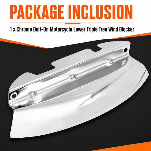 Bolt-On Motorcycle Lower Triple Tree Wind Blocker