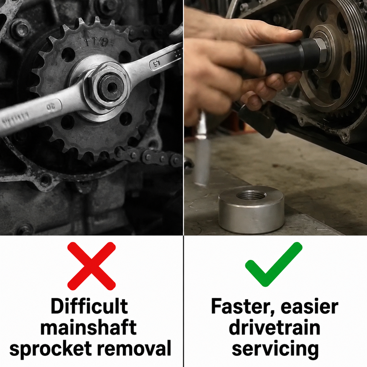 Motorcycle Mainshaft Sprocket Wrench Tool