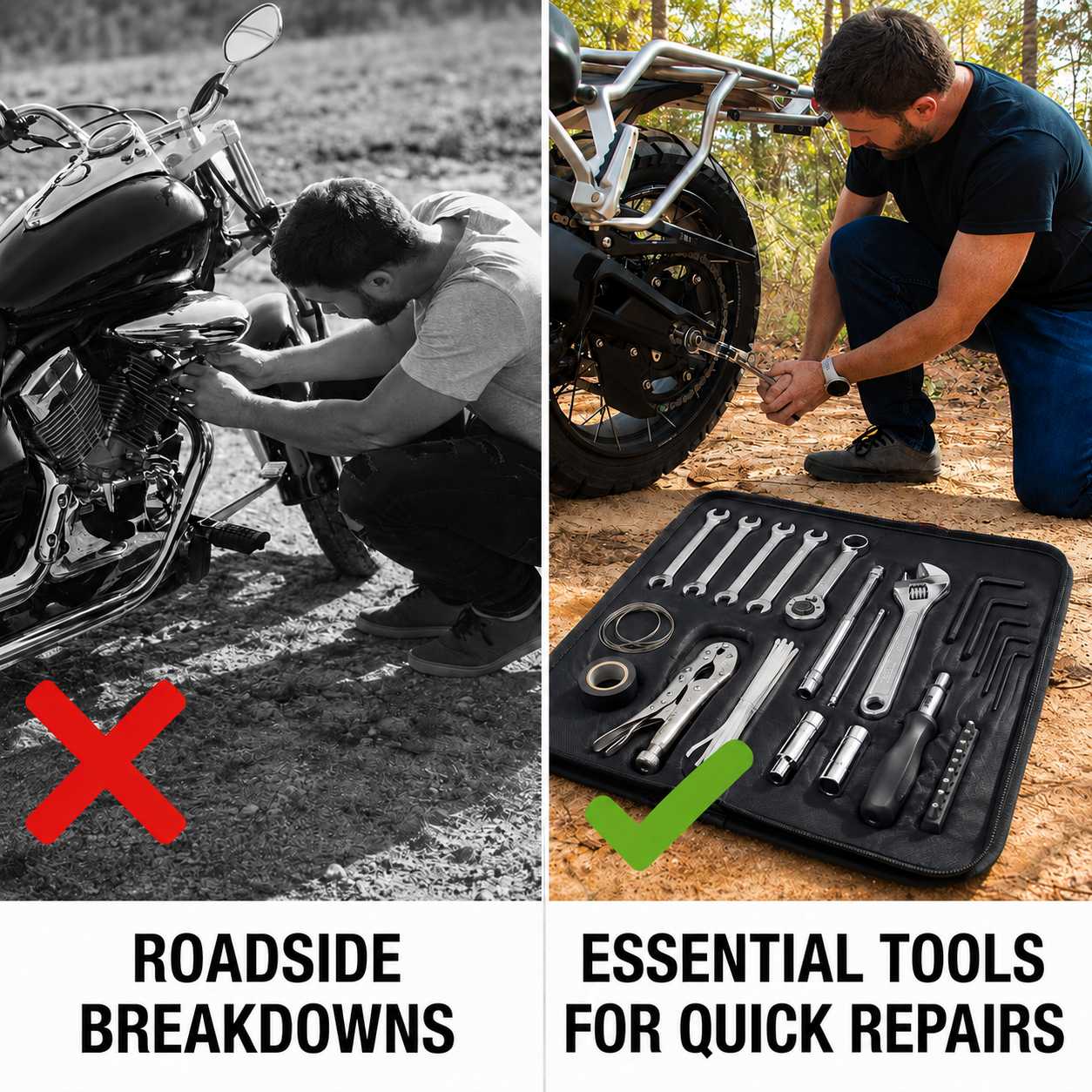 HD Compact Motorcycle Repair Tool Kit