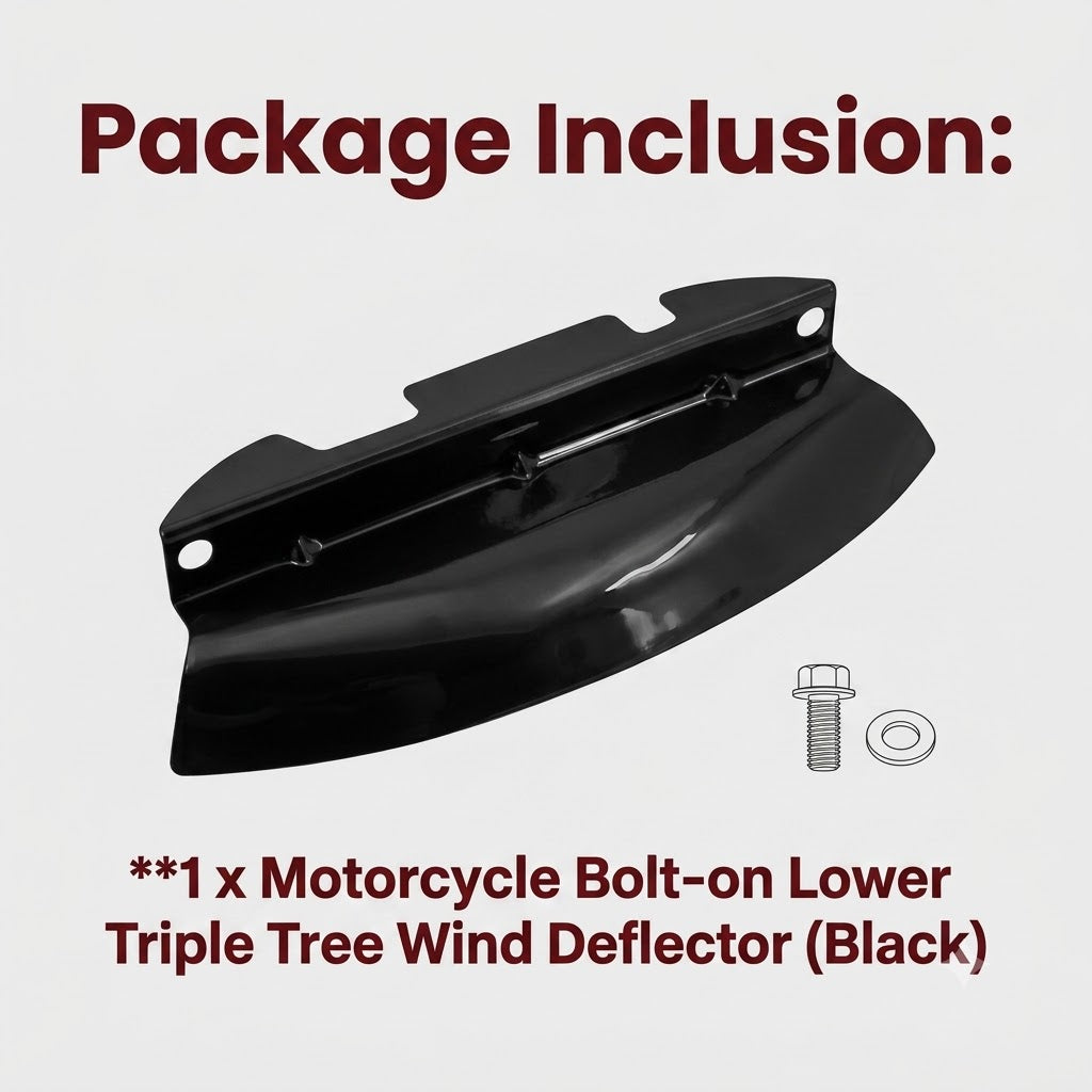 Motorcycle Bolt-on Lower Triple Tree Wind Deflector