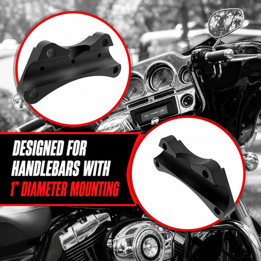 Anti-Slip Motorcycle Handlebar Top Riser Clamp