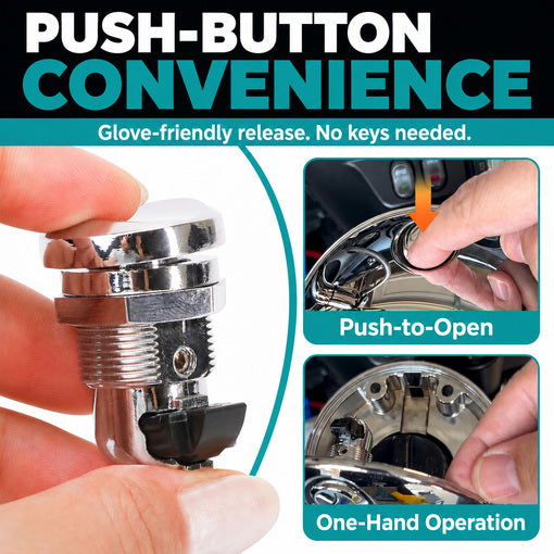 Motorcycle Push Button Fuel Door Latch Kit