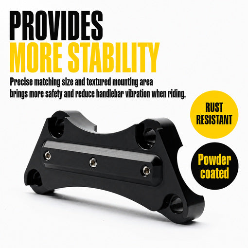 Bolt-On Motorcycle Handlebar Anti-Slip 1" Riser Clamp