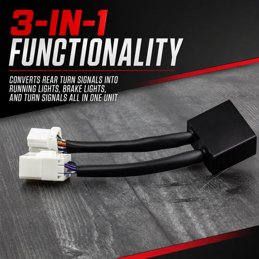 Plug-and-Play Motorcycle Lights Run/Brake/Turn Module