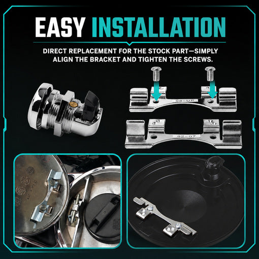 Motorcycle Push Button Fuel Door Latch Kit